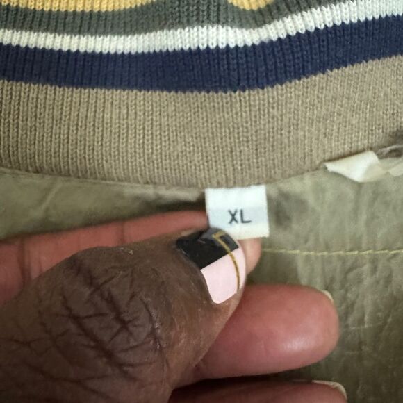 Men’s Nylon Bomber Jacket Knit Collar “Members Only” XL Athleisure Preppy Golf - Picture 8 of 13